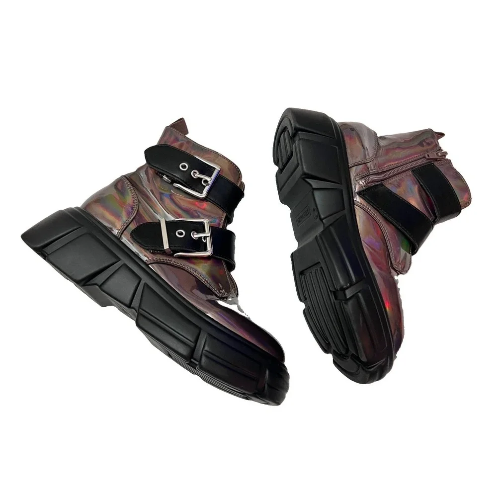 Steve Madden Kids Metallic Boots 2 Casual School Shoes Footwear Girl Clothing